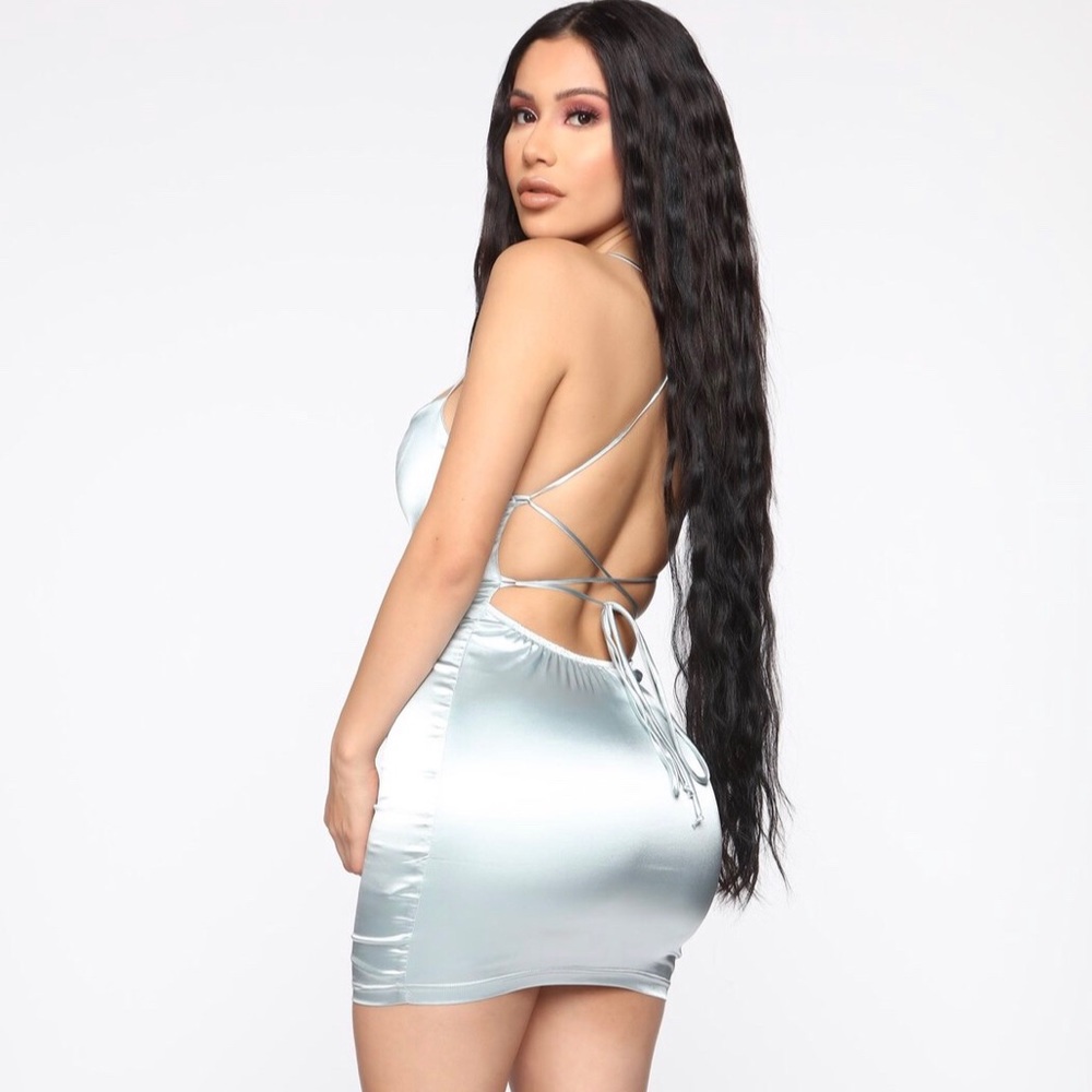 NWT Take Me Higher Satin Mini Dress